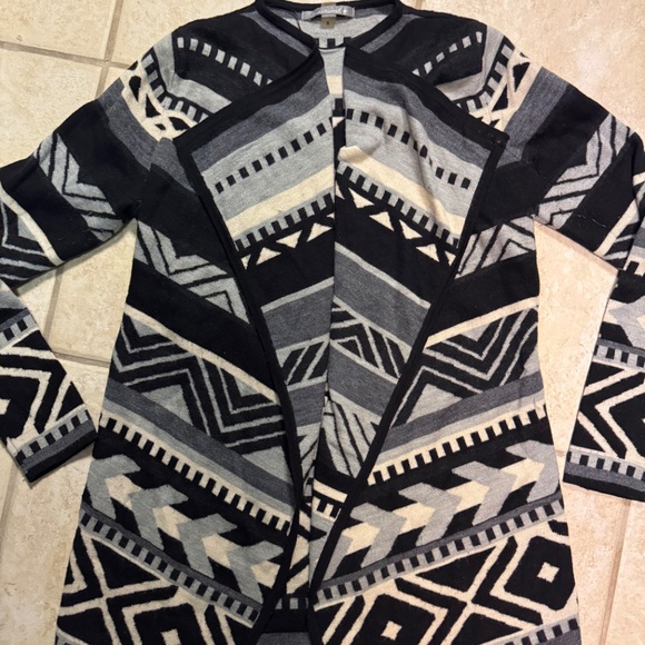 SmartWool Merino Open Cardigan Aztec Pattern Small - Picture 3 of 5